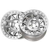 1 X DIRTY LIFE ROADKILL RACE 14X7 4-156 131.1 Hub 13 Offset Silver Wheel Rim