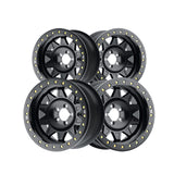 1 X DIRTY LIFE ROADKILL 17X9 8x170 130.8 Hub -14 Offset Matte Black/Black Beadlock Wheel Rim