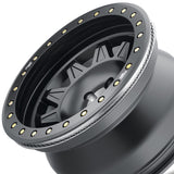 1 X DIRTY LIFE ROADKILL 17X9 8x170 130.8 Hub -14 Offset Matte Black/Black Beadlock Wheel Rim
