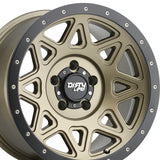 1 X DIRTY LIFE THEORY 17X9 6-139.7 106 Hub -12 Offset Black Wheel Rim
