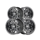 1 X DIRTY LIFE THEORY 16X8 5-114.3 72.6 Hub 0 Offset Black Wheel Rim