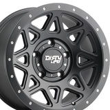 1 X DIRTY LIFE THEORY 16X8 5-114.3 72.6 Hub 0 Offset Black Wheel Rim