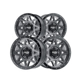 1 X DIRTY LIFE THEORY 17X9 6-139.7 106 Hub -12 Offset Black Wheel Rim