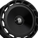 1 X Dolce Luxury Bigboy 24X10 6X135/139.7 87.1 Hub 6.88 Offset Glossy Black Wheel Rim