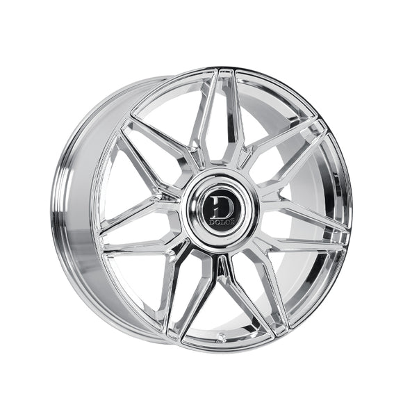 1 X Dolce Luxury Verona 24x10 6x139.7 73.1 Hub 6.88 Offset Chrome Wheel Rim