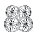 1 X Dolce Luxury Verona 24x10 6x139.7 73.1 Hub 6.88 Offset Chrome Wheel Rim