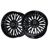 1 X Dolce Luxury Lusso 22x9.5 6x135/6x139.7 87.1 Hub 6.63 Offset Glossy Black Wheel Rim