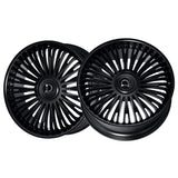 1 X Dolce Luxury Razzo 24x10 6x139.7 73.1 Hub 6.48 Offset Glossy Black Wheel Rim