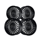 1 X Dolce Luxury Razzo 24x10 6x135/6x139.7 87.1 Hub 6.88 Offset Glossy Black Wheel Rim