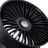 1 X Dolce Luxury Razzo 24x10 6x139.7 73.1 Hub 6.48 Offset Glossy Black Wheel Rim