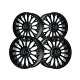 1 X Dolce Luxury Roma 22X9.5 6X135/139.7 87.1 Hub 5.96 Offset Glossy Black Wheel Rim