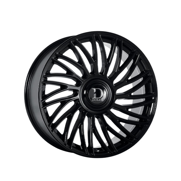 1 X Dolce Luxury Sesto 24x10 6x139.7 73.1 Hub 6.88 Offset Glossy Black Wheel Rim