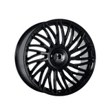 1 X Dolce Luxury Sesto 22x9.5 6x135/6x139.7 87.1 Hub 6.63 Offset Glossy Black Wheel Rim