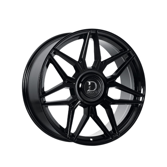 1 X Dolce Luxury Verona 24x10 6x135/6x139.7 87.1 Hub 6.48 Offset Glossy Black Wheel Rim