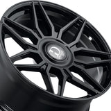 1 X Dolce Luxury Verona 24x10 6x139.7 73.1 Hub 6.48 Offset Glossy Black Wheel Rim
