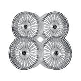 1 X Dolce Luxury Razzo 24x10 6x139.7 73.1 Hub 6.48 Offset Glossy Sliver Brush Face Wheel Rim