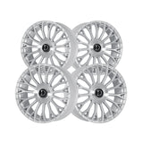 1 X Dolce Luxury Roma 22X9 5X112/120 74.1 Hub 6.18 Offset Glossy Sliver Brush Face Wheel Rim