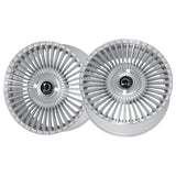 1 X Dolce Luxury Trento 24X9 Blank 73.1 Hub 6.37 Offset Glossy Sliver Brush Face Wheel Rim