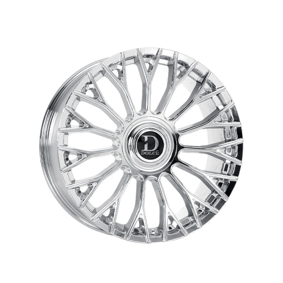 1 X Dolce Luxury Roma 22X10.5 Blank 73.1 Hub 7.13 Offset Chrome Wheel Rim