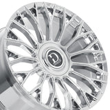 1 X Dolce Luxury Roma 22X9 5X112/114.3 73.1 Hub 6.38 Offset Chrome Wheel Rim