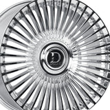 1 X Dolce Luxury Trento 24X9 5X115/120 74.1 Hub 5.58 Offset Chrome Wheel Rim
