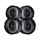 1 X Dolce Luxury Trento 24X9 5X115/120 74.1 Hub 5.58 Offset Glossy Black Wheel Rim