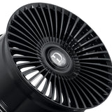 1 X Dolce Luxury Trento 22X9 Blank 73.1 Hub 5.7 Offset Glossy Black Wheel Rim