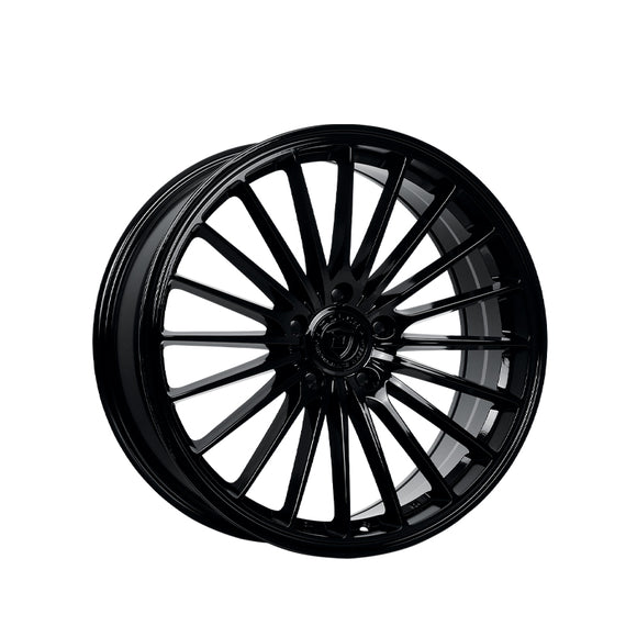 1 X Dolce Performance Ghost 19X8.5 5X112 66.56 Hub 5.85 Offset Gloss Black Wheel Rim