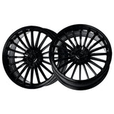 1 X Dolce Performance Ghost 19x8.5 5x120 72.56 Hub 5.85 Offset Gloss Black Wheel Rim