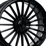 1 X Dolce Performance Ghost 19x8.5 5x120 72.56 Hub 5.85 Offset Gloss Black Wheel Rim