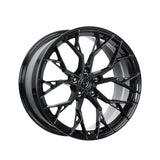 1 X Dolce Performance Aria 20X8.5 5X112 66.56 Hub 6.13 Offset Gloss Black Wheel Rim