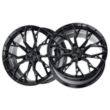 1 X Dolce Performance Aria 20X8.5 5X112 66.56 Hub 6.13 Offset Gloss Black Wheel Rim