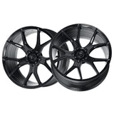 1 X Dolce Performance Element 19x8.5 5x120 72.56 Hub 5.85 Offset Gloss Black Wheel Rim