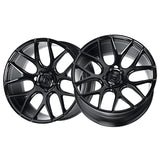 1 X Dolce Performance Monza 20x8.5 5x112 66.56 Hub 5.85 Offset Gloss Black Wheel Rim