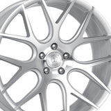 1 X Dolce Performance Monza 20X10 5X114.3 73.1 Hub 7.11 Offset Gloss Silver Machined Face Wheel Rim