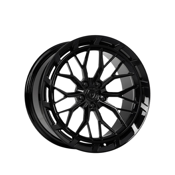 1 X Dolce Performance Magari 22X10.5 5X112 66.56 Hub 7.32874015748031 Offset Gloss Black Wheel Rim