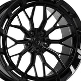1 X Dolce Performance Magari 20X9 5X114.3 73.1 Hub 5.98629921259842 Offset Gloss Black Wheel Rim