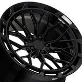 1 X Dolce Performance Magari 22X10.5 5X115 72.56 Hub 6.7355905511811 Offset Gloss Black Wheel Rim