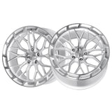 1 X Dolce Performance Magari 20X8.5 5X112 66.6 Hub 0 Offset Gloss Silver  Wheel Wheel Rim