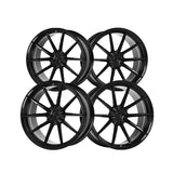 1 X Dolce Performance Veloce 20X8.5 5X120 74.1 Hub 5.85 Offset Gloss Black Wheel Rim