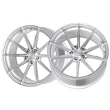 1 X Dolce Performance Veloce 20X8.5 5X112 66.6 Hub 0 Offset Gloss Silver Machined Face Wheel Wheel Rim
