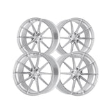 1 X Dolce Performance Veloce 20X10 5X114.3 73.1 Hub 0 Offset Gloss Silver Machined Face Wheel Wheel Rim
