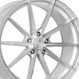 1 X Dolce Performance Veloce 18X8.5 5X114.3 73.1 Hub 0 Offset Gloss Silver Machined Face Wheel Wheel Rim
