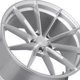 1 X Dolce Performance Veloce 19X9.5 5X120 74.1 Hub 0 Offset Gloss Silver Machined Face Wheel Wheel Rim