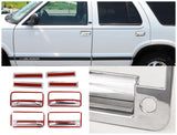 Coolstuffguru Compatible with Chevy GMC C/K Yukon Suburban Pickup Chrome 4PC Door Handle Covers