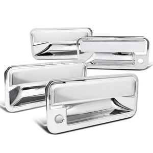 Coolstuffguru Compatible with Chevy GMC C/K Yukon Suburban Pickup Chrome 4PC Door Handle Covers