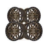 1 X Dropstars Trail Series 602BZB 17X9 6X135 106.2 Hub -12 Offset Satin Bronze w/ Black Ring Wheel Rim