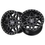 1 X Dropstars Trail Series 602SB 18X9 6X135 106.2 Hub +00 Offset Satin Black Wheel Rim