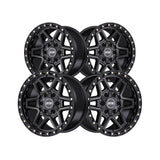 1 X Dropstars Trail Series 602SB 17X9 6X135 106.2 Hub -12 Offset Satin Black Wheel Rim