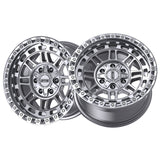 1 X Dropstars Trail Series 603MS 17X9 6X135 106.2 Hub +00 Offset Machined and Silver Wheel Rim